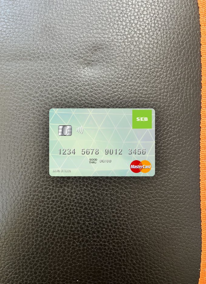 Download Latvia SEB Bank mastercard photolook front Photoshop template